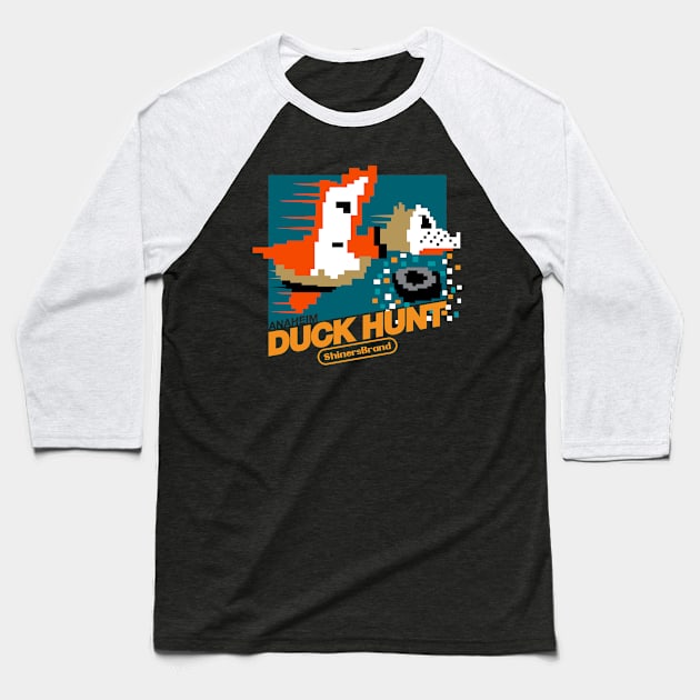 Duck Hunt Baseball T-Shirt by shinersbrand